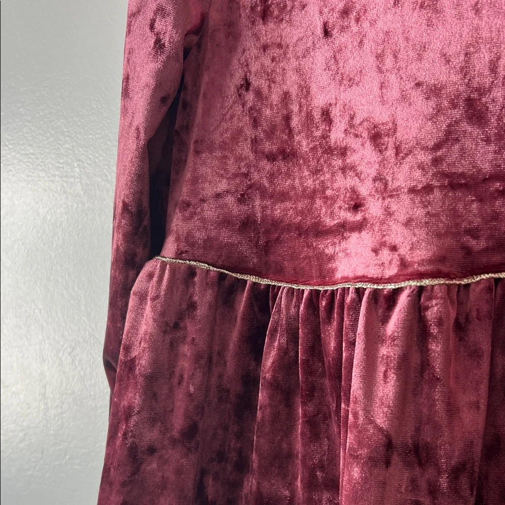 OshKosh B'gosh Purple Velvet Dress Holiday Toddler Christmas Dress 5T